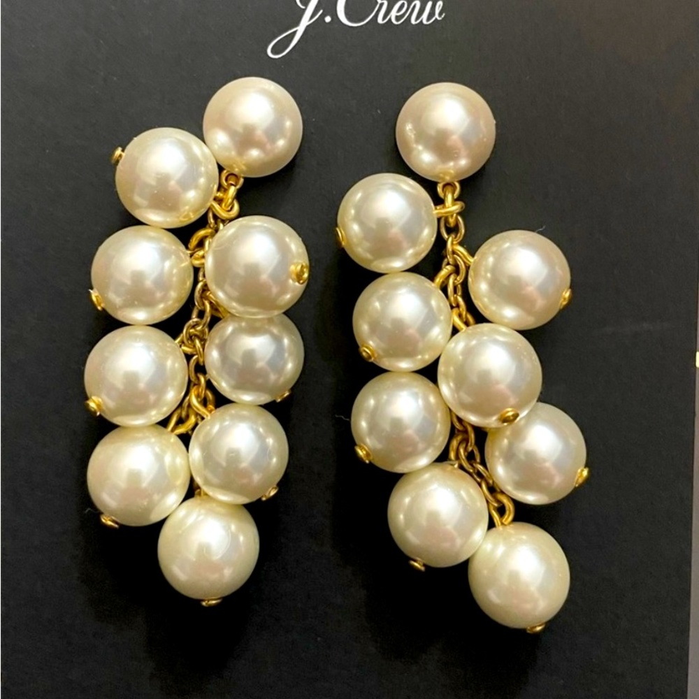 J Crew Pearl Dangle Earrings